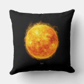 宇宙の中の太陽の絵 クッション (裏面)