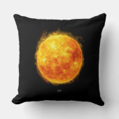 宇宙の中の太陽の絵 クッション (正面)
