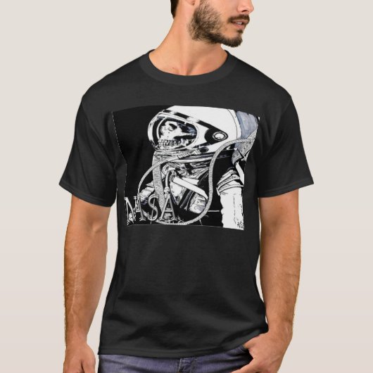 宇宙の人のティー Tシャツ (正面)