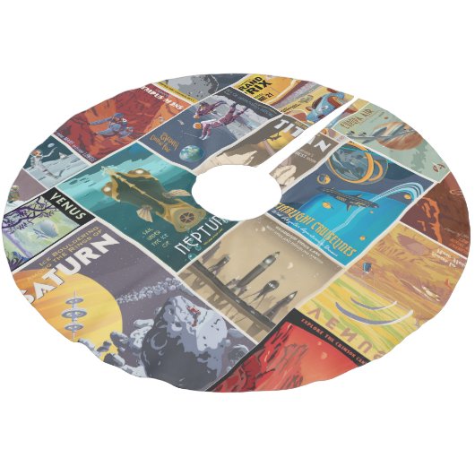 宇宙の休暇の木のスカート ブラッシュドポリエステルツリースカート (アングル)