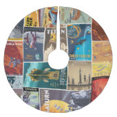 宇宙の休暇の木のスカート ブラッシュドポリエステルツリースカート (正面)