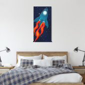 宇宙の保育園のウォールアート キャンバスプリント (インサイチュ (寝室))