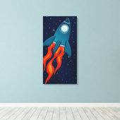 宇宙の保育園のウォールアート キャンバスプリント (インサイチュ (ウッドフロア))