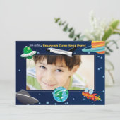 宇宙の冒険の写真の招待状 招待状 (スタンド正面)