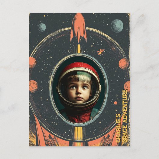 宇宙の冒険 ポストカード (正面)