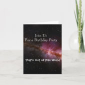 宇宙の写真 招待状 (正面)