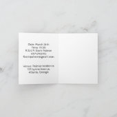 宇宙の写真 招待状 (内部)