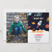 宇宙の写真 - 誕生日パーティーの招待状（年齢不問） 招待状 (正面)