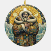 「宇宙の冬の暖かさ」 セラミックオーナメント (裏面)