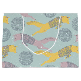 宇宙の北極動物 ラージペーパーバッグ