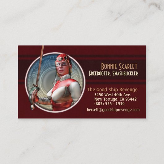 宇宙の名刺のSwashbuckling 名刺 (正面)