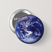 宇宙の地球のアポロ17眺め 缶バッジ (正面&裏面)