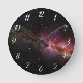 宇宙の壁時計の絵 ラウンド壁時計