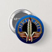 宇宙の士官候補生の円形ボタン 缶バッジ (正面&裏面)