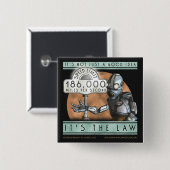 宇宙の士官候補生の正方形ボタン 缶バッジ (正面&裏面)