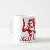 宇宙の士官候補生の赤 コーヒーマグカップ (正面左)