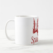 宇宙の士官候補生の赤 コーヒーマグカップ (左)