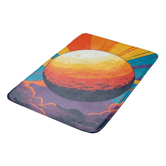 宇宙の夕焼けバスマット バスマット (アングル)