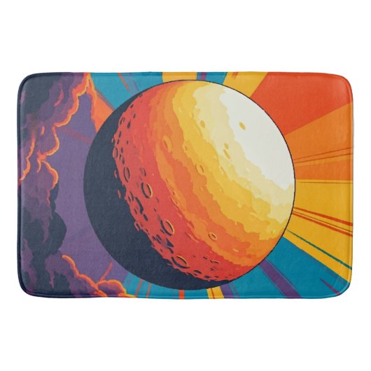 宇宙の夕焼けバスマット バスマット (正面)
