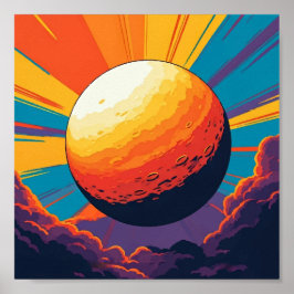 宇宙の夕焼けポスター ポスター