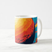宇宙の夕焼けマグカップ コーヒーマグカップ (正面右)