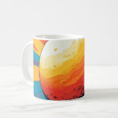 宇宙の夕焼けマグカップ コーヒーマグカップ (正面左)