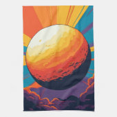 宇宙の夕焼け キッチン タオル (縦)