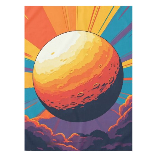 宇宙の夕焼け テーブルクロス (正面)