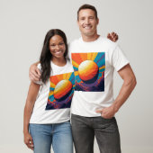 宇宙の夕焼け メンズTシャツ Tシャツ (ユニセックス)