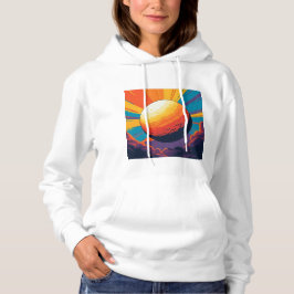 宇宙の夕焼け 女性用Tシャツパーカー パーカ