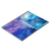 宇宙の夢のような抽象芸術ファンタジー ノートブック (左側)