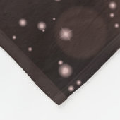 宇宙の夢の中の穏やかなフローラ フリースブランケット (角)