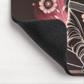 宇宙の夢の中の穏やかなフローラ マウスパッド (コーナー)