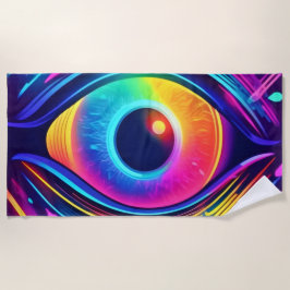 宇宙の夢の目 ビーチタオル