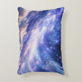 宇宙の夢の風景：渦巻く星空と星空の夜 アクセントクッション (正面(垂直))