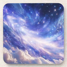 宇宙の夢の風景：渦巻く星空と星空の夜 コースター