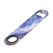 宇宙の夢の風景：渦巻く星空と星空の夜 スピード栓抜き (裏面アングル)