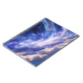 宇宙の夢の風景：渦巻く星空と星空の夜 ノートブック (左側)