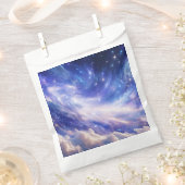 宇宙の夢の風景：渦巻く星空と星空の夜 フェイバーバッグ (クリップ留めされた状態)