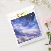 宇宙の夢の風景：渦巻く星空と星空の夜 フェイバーバッグ (封をした状態)