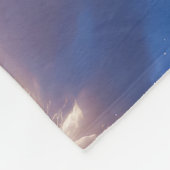 宇宙の夢の風景：渦巻く星空と星空の夜 フリースブランケット (角)