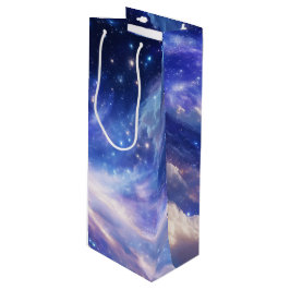 宇宙の夢の風景：渦巻く星空と星空の夜 ワインギフトバッグ