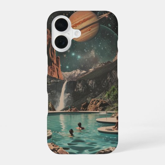 宇宙の夢の風景 iPhone 16ケース (裏面)