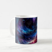 宇宙の夢マグカップ - 宇宙を一口 コーヒーマグカップ (正面左)