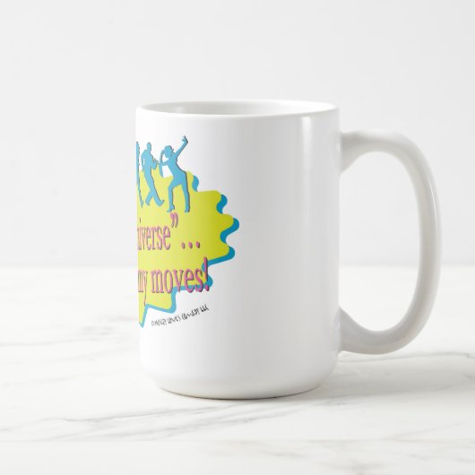 宇宙の大きなコーヒーマグで踊る コーヒーマグカップ (右)