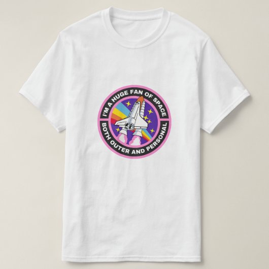 宇宙の大ファン Tシャツ (デザイン正面)