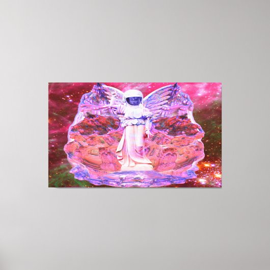 宇宙の天使 キャンバスプリント (正面)