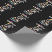 宇宙の太陽のクリスマス ラッピングペーパー (角)