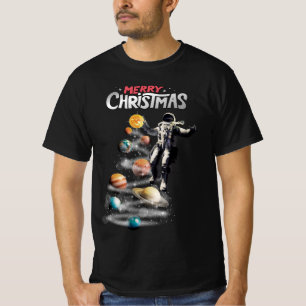 宇宙の太陽のクリスマス Tシャツ