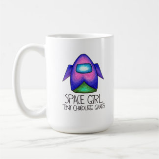 宇宙の女の子のゲーム: 宇宙飛行船のマグ コーヒーマグカップ